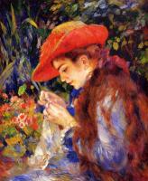 Renoir, Pierre Auguste - Mademoiselle Marie-Therese Durand-Ruel Sewing